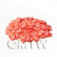 Handmade Love Heart Cane Slices Nail Art 