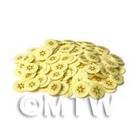 Handmade Banana Cane Slices Nail Art 