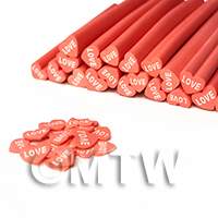 Handmade Love Heart Nail Art Cane 