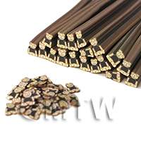 Handmade Teddy Bear Nail Art Cane 