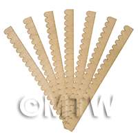 dollshouse miniature roofing tile strips style 1 full set of 7 