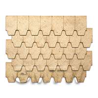 Dolls House Miniature Individual Roof Tiles Set of 150 (Style 2)