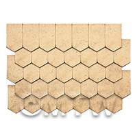 Dolls House Miniature Individual Roof Tiles Set of 150 (Style 4)