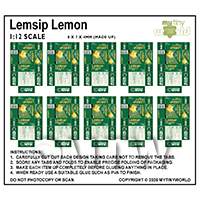 1:12th Dolls House Miniature Packaging Sheet of 10 Lemsip Lemon Boxes