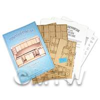 dollshouse miniature 1/24th scale lasercut diy full kitchen without room box flat pack