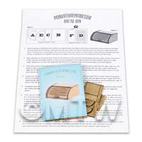 dollshouse miniature lasercut diy kitchen bread bin kit flat pack