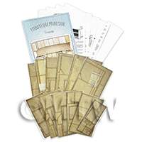 dollshouse miniature lasercut diy kitchen kit flat pack