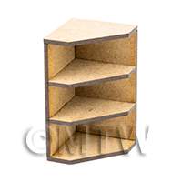 dollshouse miniature lasercut diy kitchen corner shelves made up