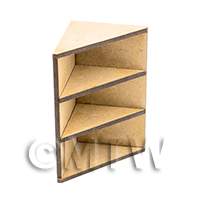 dollshouse miniature lasercut diy kitchen corner shelves made up