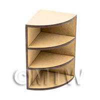 dollshouse miniature lasercut diy kitchen corner shelves made up