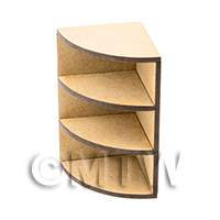 dollshouse miniature lasercut diy kitchen corner shelves flat pack