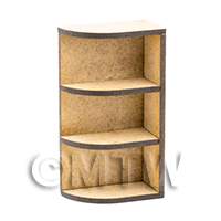 dollshouse miniature lasercut diy kitchen corner shelves made up