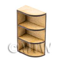 dollshouse miniature lasercut diy kitchen corner shelves made up