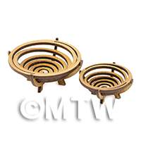 dollshouse miniature lasercut diy fruit bowl large and small made up