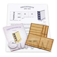 dollshouse miniature lasercut diy wine rack kit flat pack
