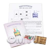 dollshouse miniature lasercut diy wine shelf kit flat pack
