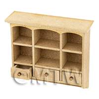 dollshouse miniature lasercut diy wall cabinet kit drawer open