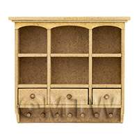 dollshouse miniature lasercut diy wall cabinet kit made up