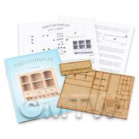 dollshouse miniature lasercut diy wall cabinet kit flat pack