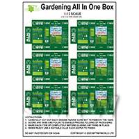1:12th Dolls House Miniature Packaging Sheet of 6 Weed Killer Boxes