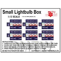 1:12th Dolls House Miniature Packaging Sheet of 6 Small Lightbulbs