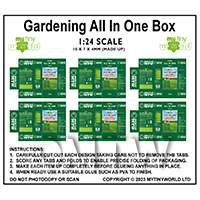 1:24th Dolls House Miniature Packaging Sheet of 6 Weed Killer Boxes