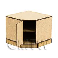 dollshouse miniature lasercut diy corner cupboard kit doors open