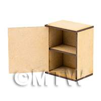 dollshouse miniature lasercut diy wide wall cupboard kit doors open