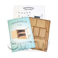dollshouse miniature lasercut diy double cupboard kit flat pack