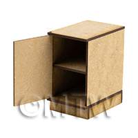 dollshouse miniature lasercut diy narrow cupboard kit doors open