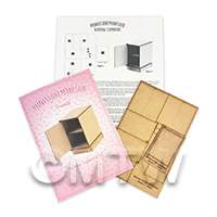 dollshouse miniature lasercut diy narrow cupboard kit flat pack