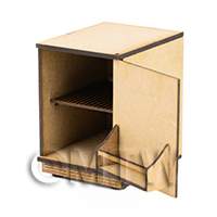 dollshouse miniature lasercut diy small fridge kit door open