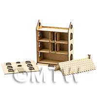 dollshouse miniature lasercut diy large dollshouse kit made up with roof off