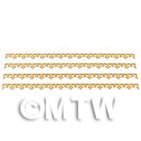 dollshouse miniature roof trim set of 4 style 1 full size