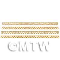 dollshouse miniature roof trim style 2 set of 4 full size