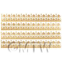 dollshouse miniature roof trim style 4 set of 4 full size