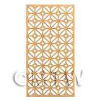 Dolls House Miniature Lattice Screen (Style 4)