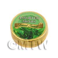Dolls House Miniature Assorted Mints Travel Sweets Tin 