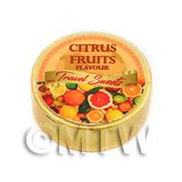 Dolls House Miniature Citrus Fruits Travel Sweets Tin 