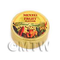 Dolls House Miniature Mixed Fruit Travel Sweets Tin 