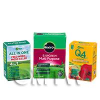 Dolls House Miniature Set of 3 Gardening Boxes