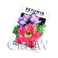 Dolls House Miniature Petunia RH Shumway Seed Packet 