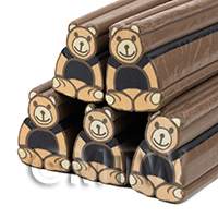 Unbaked Teddy Bear Cane Nail Art And Jewellery UNC85