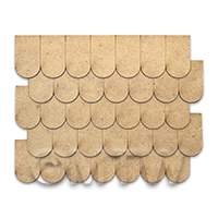 Dolls House Miniature Roofing Tile Strips Set of 7 (Style A)