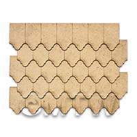 Dolls House Miniature Roofing Tile Strips Set of 7 (Style B)