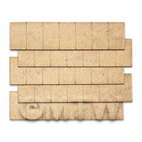 Dolls House Miniature Roofing Tile Strips Set of 7 (Style C)