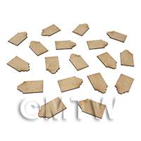 dollshouse miniature individual roofing tiles style B