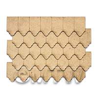 Dolls House Miniature Individual Roof Tiles Set of 150 (Style B)