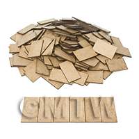 dollshouse miniature individual roofing tiles style C full set 