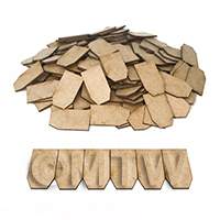 dollshouse miniature individual roofing tiles style D full set 